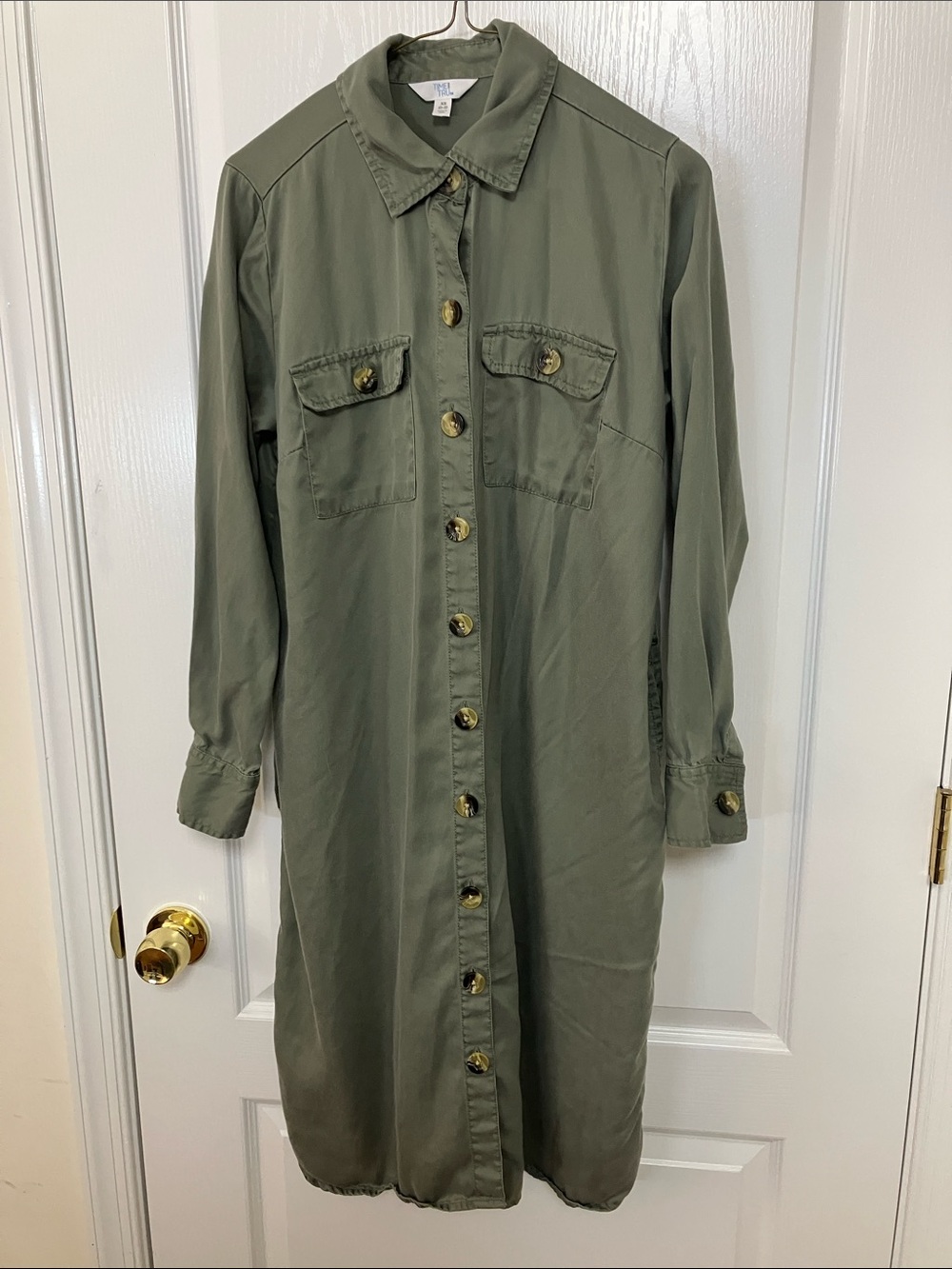 Size 0-2 lyocell olive green dress